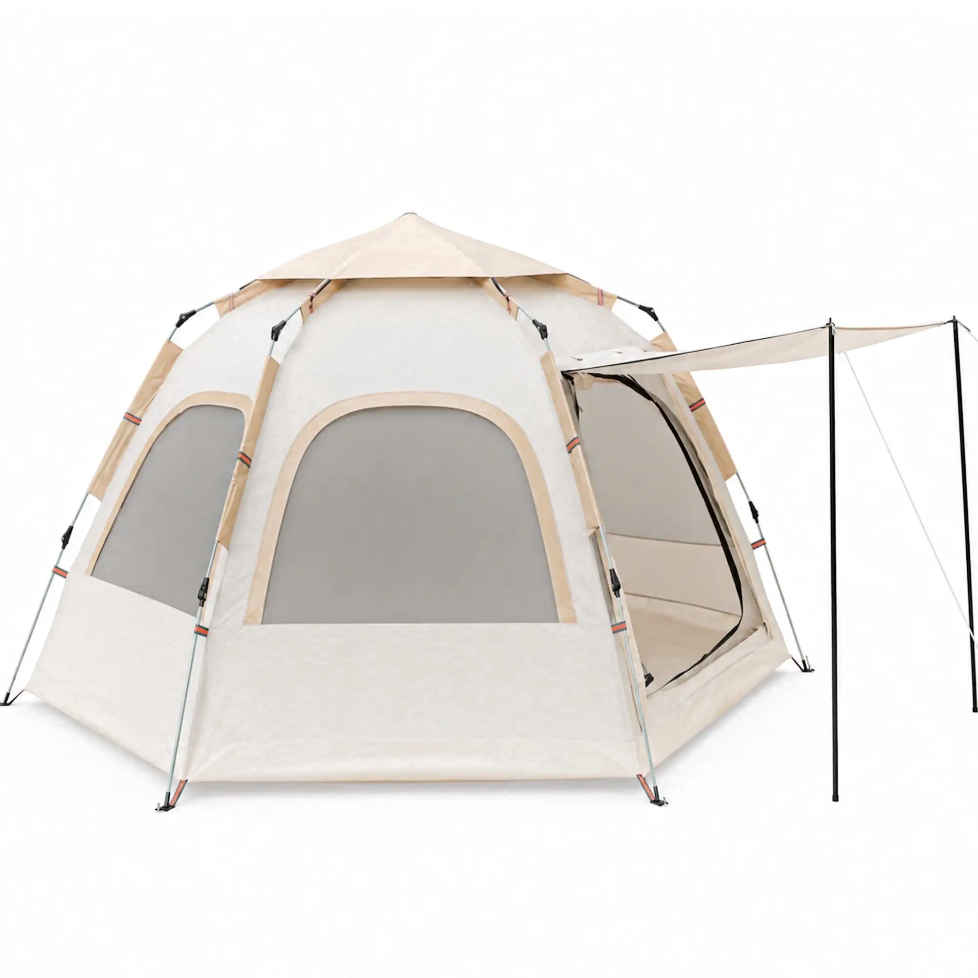 4 Person Instant Camping Tent Waterproof 60 Second Setup with Carry Bag for Outdoor Hiking Backpacking