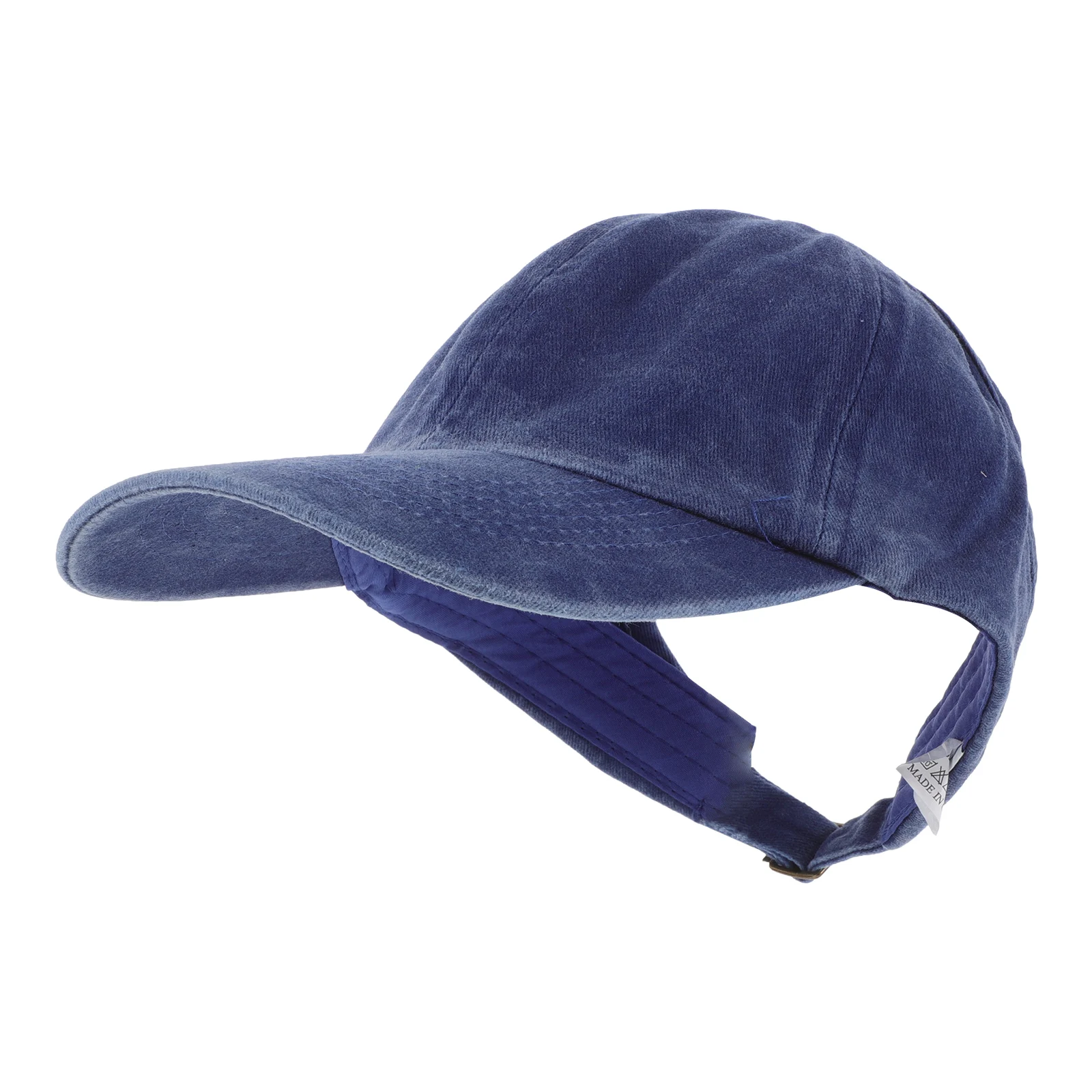 

Vintage Washed Denim Baseball Cap Adjustable Ponytail Hat Soft Comfortable Breathable Cap For Men Women Outdoor Activities
