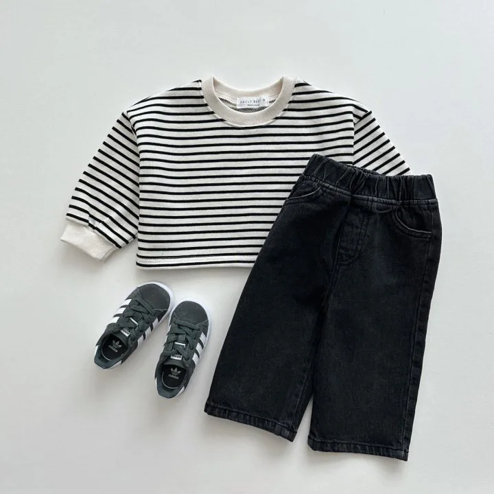 2024 Spring New Children Casual Pocket Trousers Baby Girl Loose Denim Pants Toddler Boys Fashion Versatile Jeans Kids Clothes