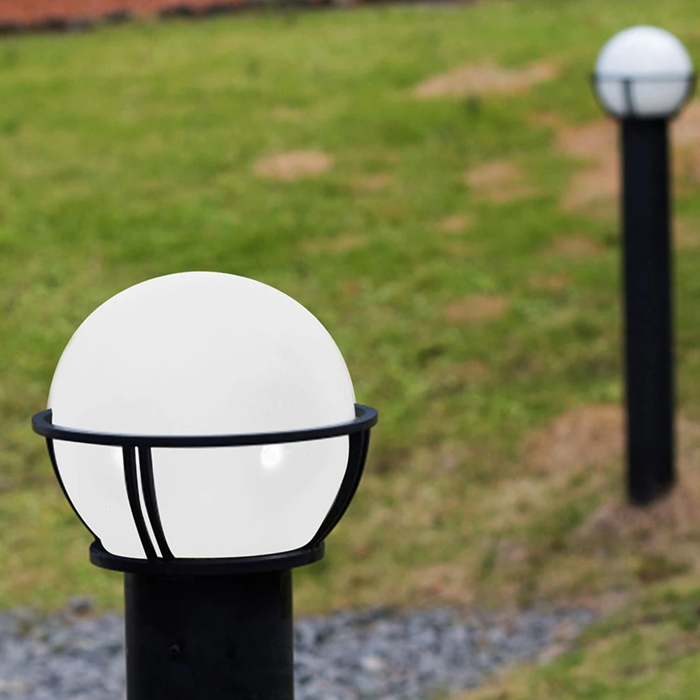

2pcs Spherical Lampshade Acrylic Waterproof Modern Replacement Light Cover Globe Bulb Shade Outdoor Garden Bedroom Decor Lamp