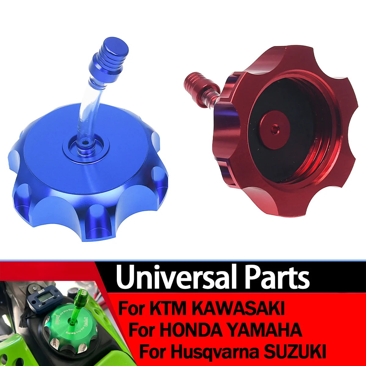 

Gas Fuel Petrol Tank Cap Universal CNC Aluminum Motorcycle Accessories Parts For Dirt Pit Bike ATV Quad For Most Motorcycles