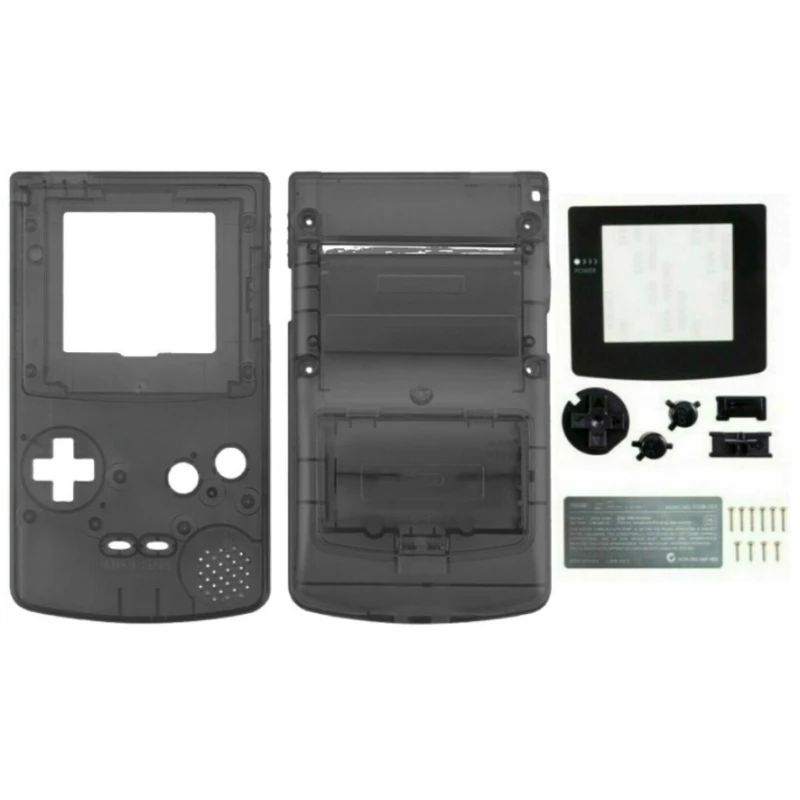 Full cover for NINTENDO GAME BOY COLOR GBC black COLOR transparent # Nintendo Game Boy Color (CGB-001)