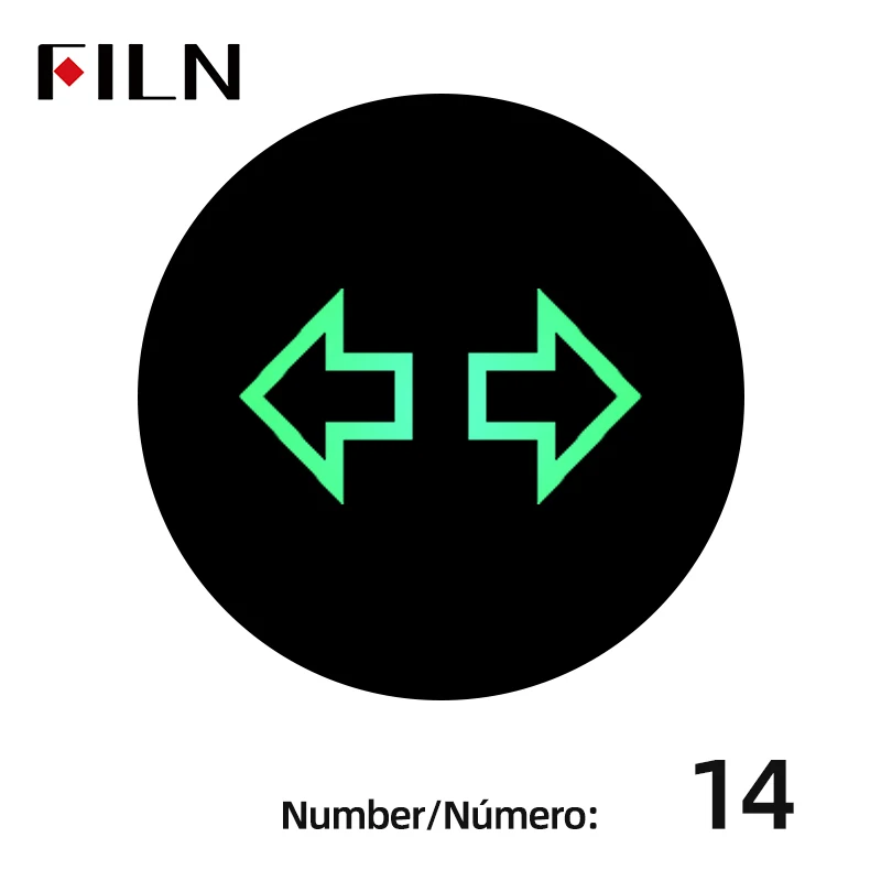 FILN 12V 24V Symbol Pilot Led Light Metal Indicator 8mm 10mm 12mm 14mm 16mm Car Dashboard Truck Dash Construction Marine