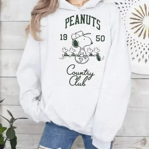 Imagen 2 del producto MINISO Snoopy Peanuts sudaderas con capucha estampadas hombres mujeres 2026 Otoño/Invierno nuevo Y2K sudadera Casual Top estilo de pareja Top estilo Harajuku