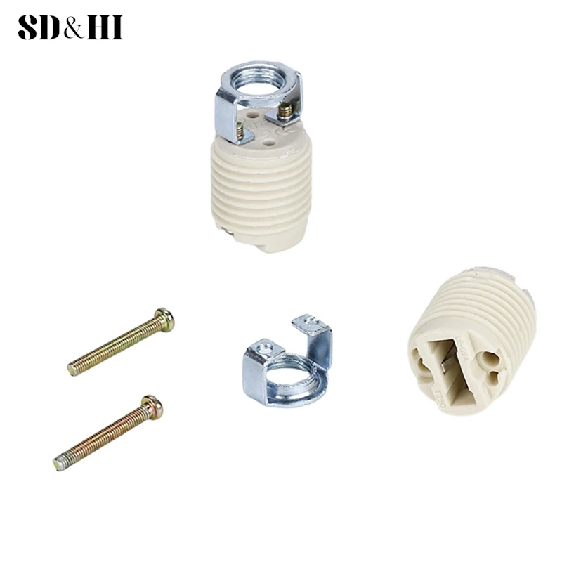 G9 Screw DIY Light Ceramic Lamp Holder Household Table Floor LED Bulb Base For Lighting Accessory Head Convert Socket