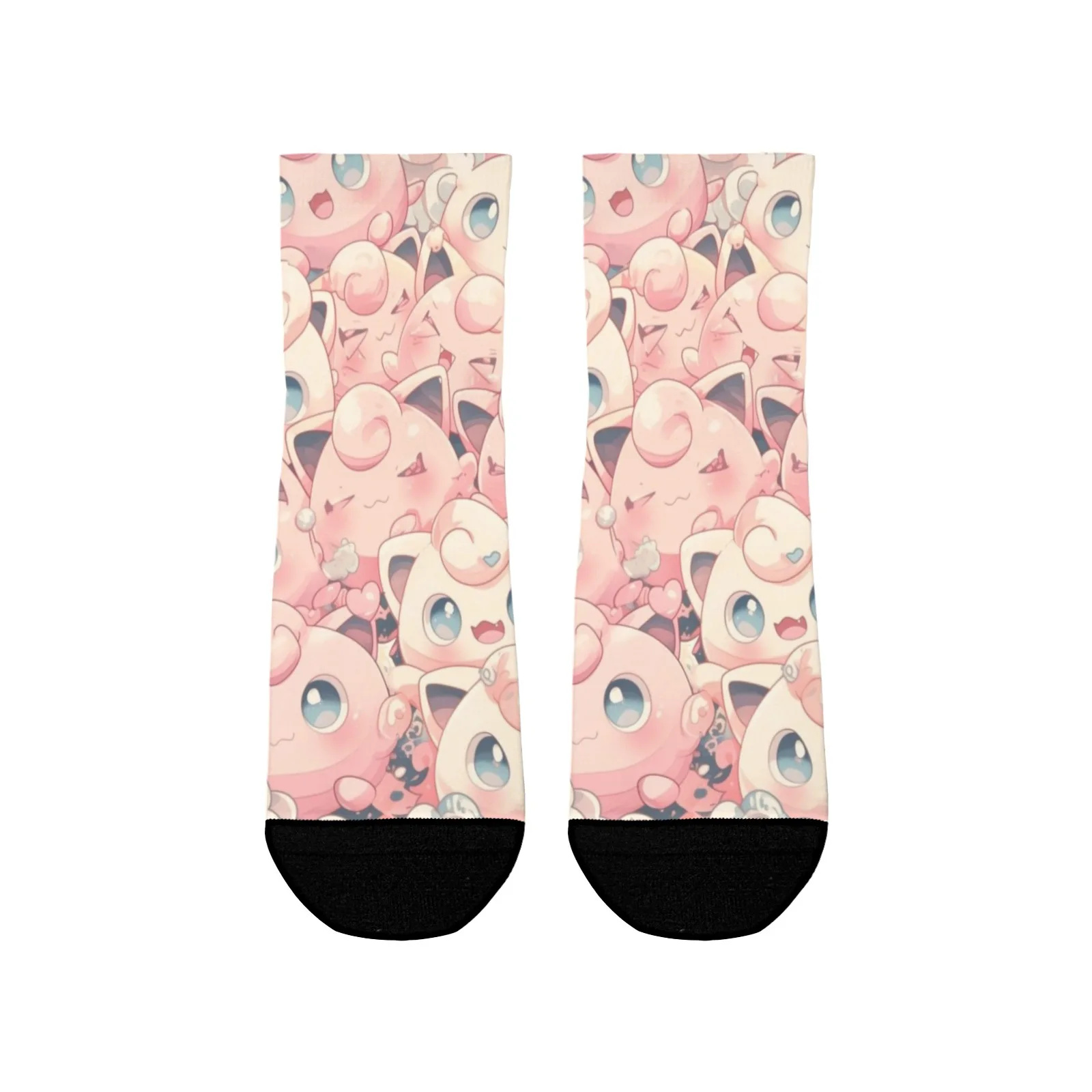 

1 Pair Cute Cartoon Socks-High-Quality Material, Moisture - Wicking, Elastic Cuffs, Vivid Print Design - Ideal for Daily