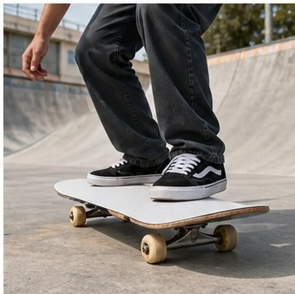 Transparent Skateboard Grip Tape – 2 Sheets Non-Slip Adhesive for Longboard & Skateboard, Wear-Resistant