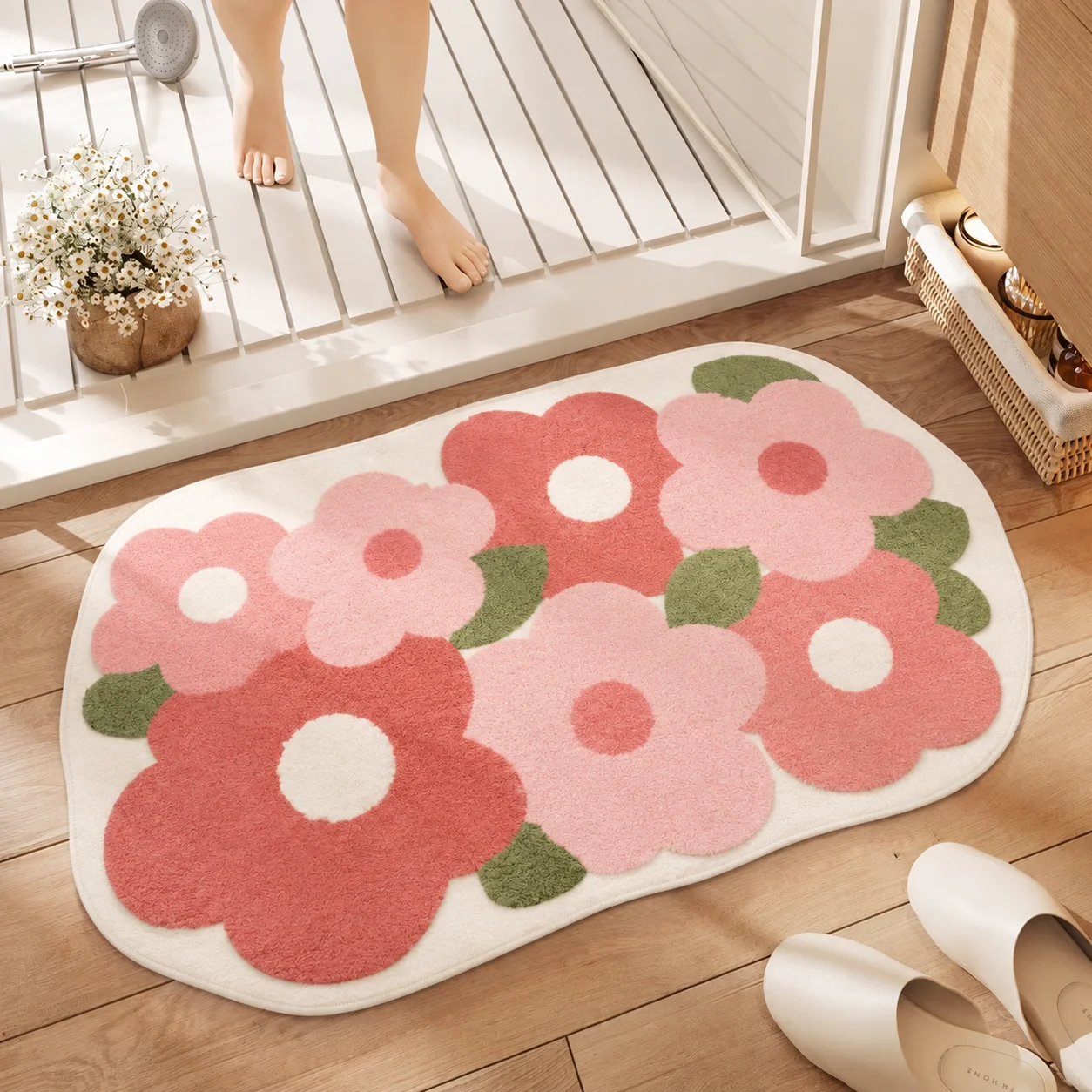 Dajiang Floor Mat Bathroom Non-Slip Mat Strong Absorbent Carpet Bathroom Floor Mat