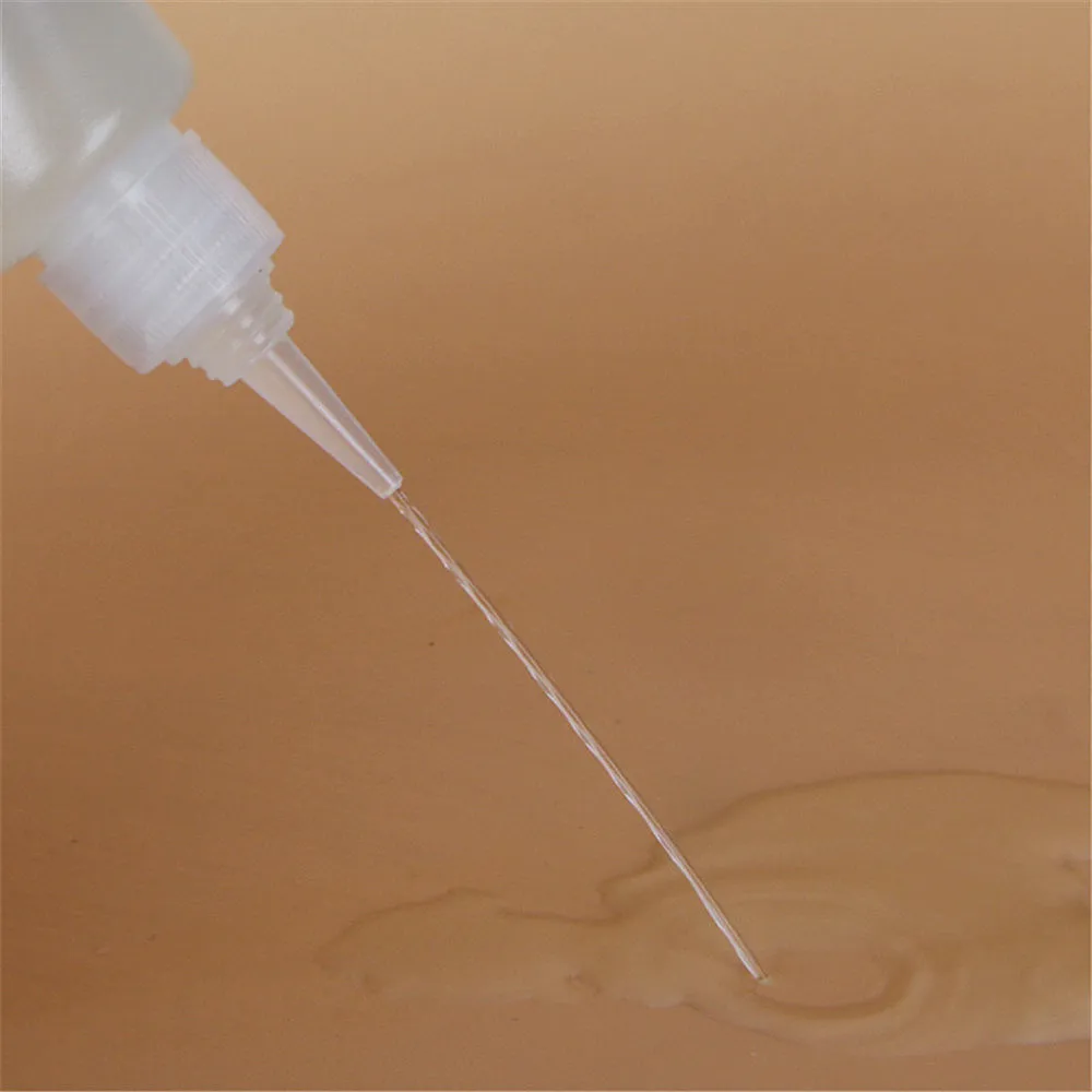 1PC 10ML/20ML30ML/50ML Empty PE Plastic Glue Bottles With Screw-On Lids Squeeze Liquid Ink Oil Dropper Bottles With Cap 2023 New