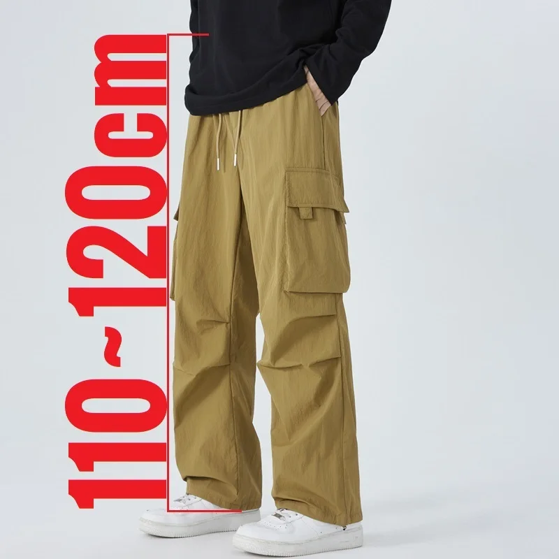 Pantalones Cargo para Hombre de 200 cm de Altura, Pantalones Rectos Extra Largos, Largo 115, 120, 118 cm, Ropa China para Hombres de 190 cm, 192 cm, 195 cm, 2 m, 120 cm