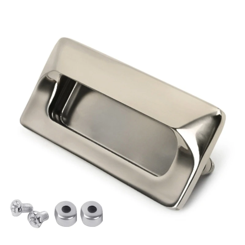 

Concealed Steel Pulls Modern Inset Handles set for Cabinets & Furniture Hardware
