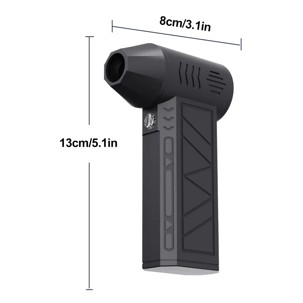 130000 دورة في الدقيقة منفاخ الغبار الكهربائي USB شحن عالية الطاقة مروحة قناة فرش السيارات يده منفاخ الهواء للوحة مفاتيح الكمبيوتر #6
