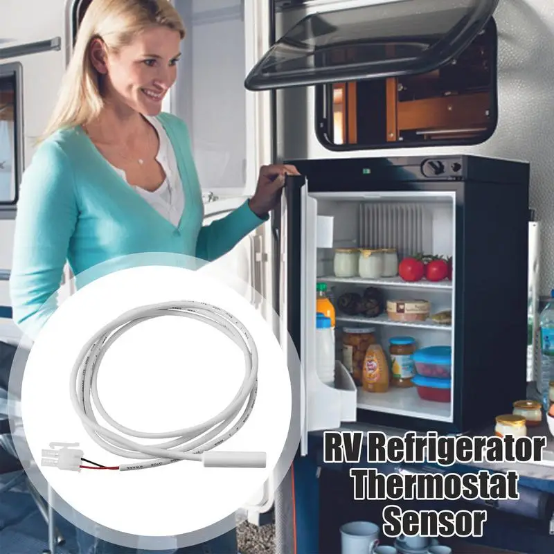 Refrigerator Defrost Thermostat Wear-Resistant Thermostat Replacement Refrigerator Thermistor Insulated Quick Response