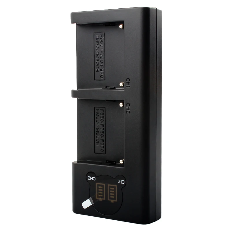 شاحن يو إس بي ببطارية ليد مناسب لسوني ، أو ، أو ، أو MC1500C ، أو L10 ، أو TR555 ، أو VX2200E ، أو D77 ، أو ، أو NP F970 ، أو NP F970 ، أو