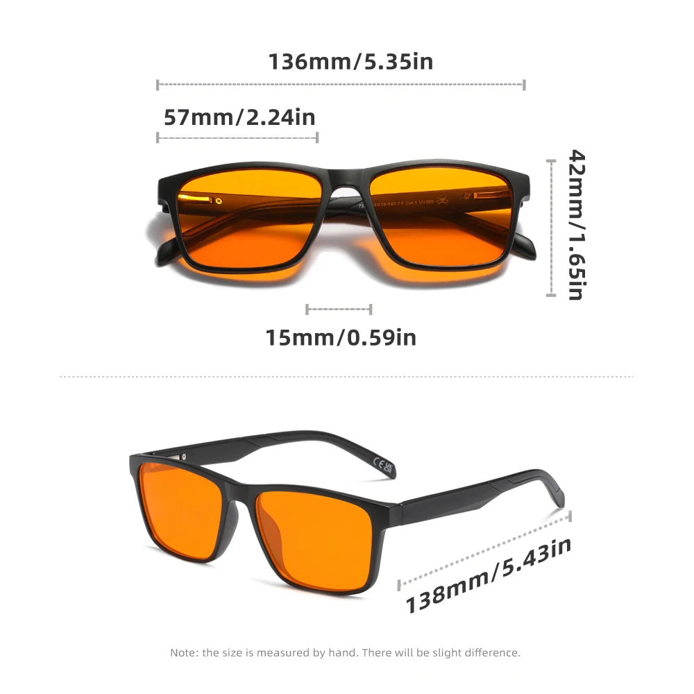 نظارات KINGSEVEN المضادة للأشعة الزرقاء للرجال/النساء، نظارات كمبيوتر واقية لحجب الضوء الأزرق للطلاب، نظارات عمل مستطيلة كلاسيكية #4