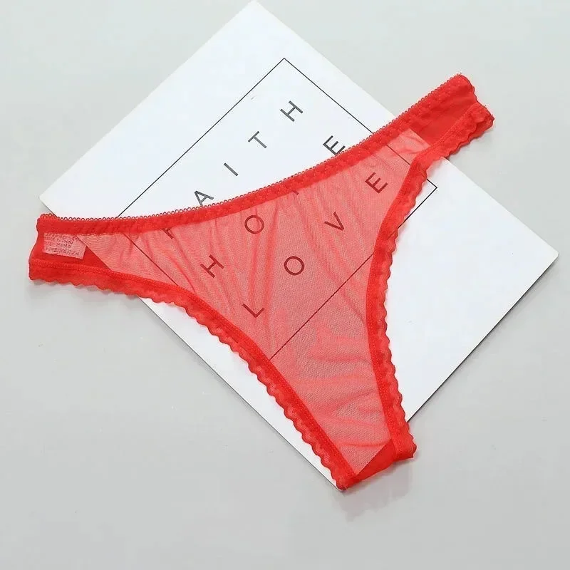 Sexy Transparente Tanga Höschen Frauen Spitze Durchsichtig Schritt Mesh Unten Sexy Nahtlose Low-rise T-hosen Unterwäsche