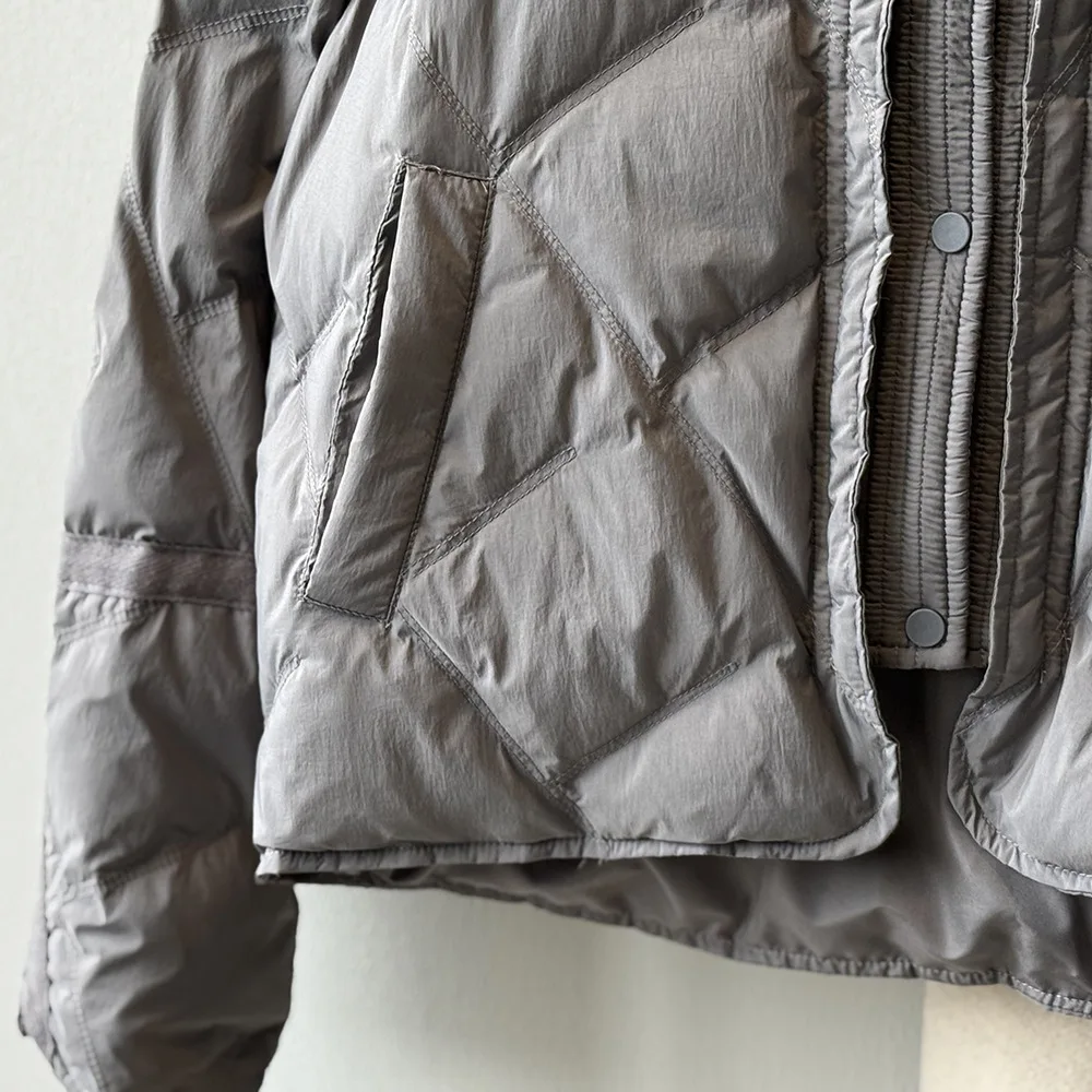 2025 Women Winter Coat Long Sleeve 90 White Duck Down Coat O-Neck Warm Jacket Women Tops Light Down Jacket Coat Casaco Feminino