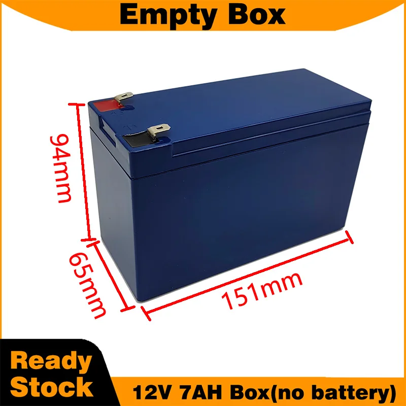 Empty Battery Box for 12V 7AH 8AH 18650 Pack DIY Battery Case Waterproof Plastic Case for Sprayer Black Green Blue Color