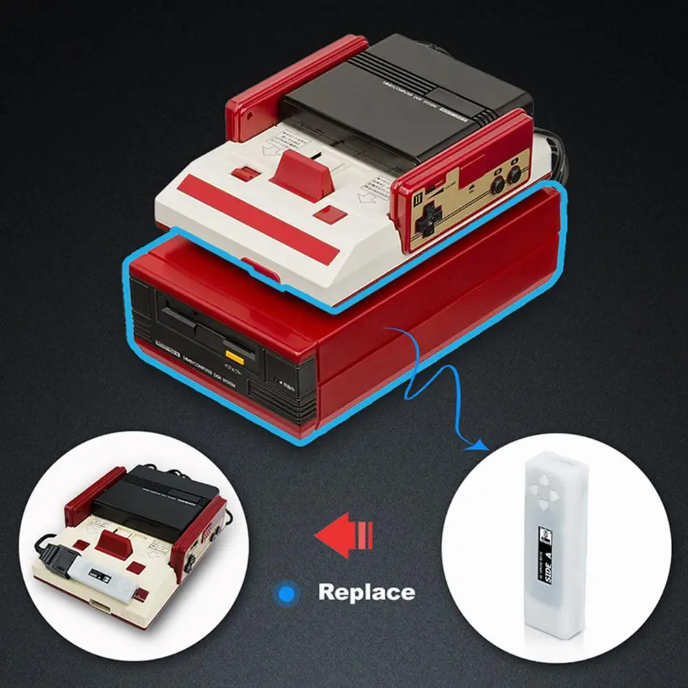 Universal Black Emulator Cable Adapter Hot-Swapping For Sharp Twin Famicom Emulators Disk Drive For AN-505-RD AN-505-BK AN- D4O6