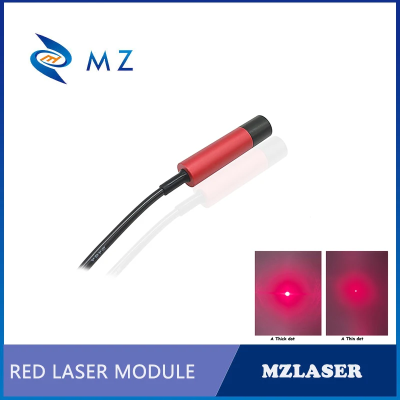 Laser Diode Module 650nm 30/50/80/100mW Adjustable Focusing Red Dot High Quality Industrial Grade