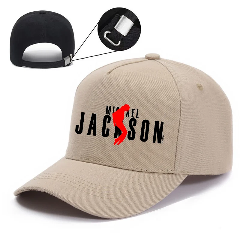Michael Jackson Baseball Caps Women Man Cartoon Print Sun Hats Fashion Duckbill Cap Hip Hop Adjustable Adult Casual Hat Fan Gift