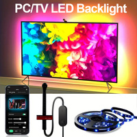 PC/TV Led Backlight RGBIC LED Strip Light with AR Color Gamut Sensor App Control Smart Screen Sync Gaming Room Atmosphere Light