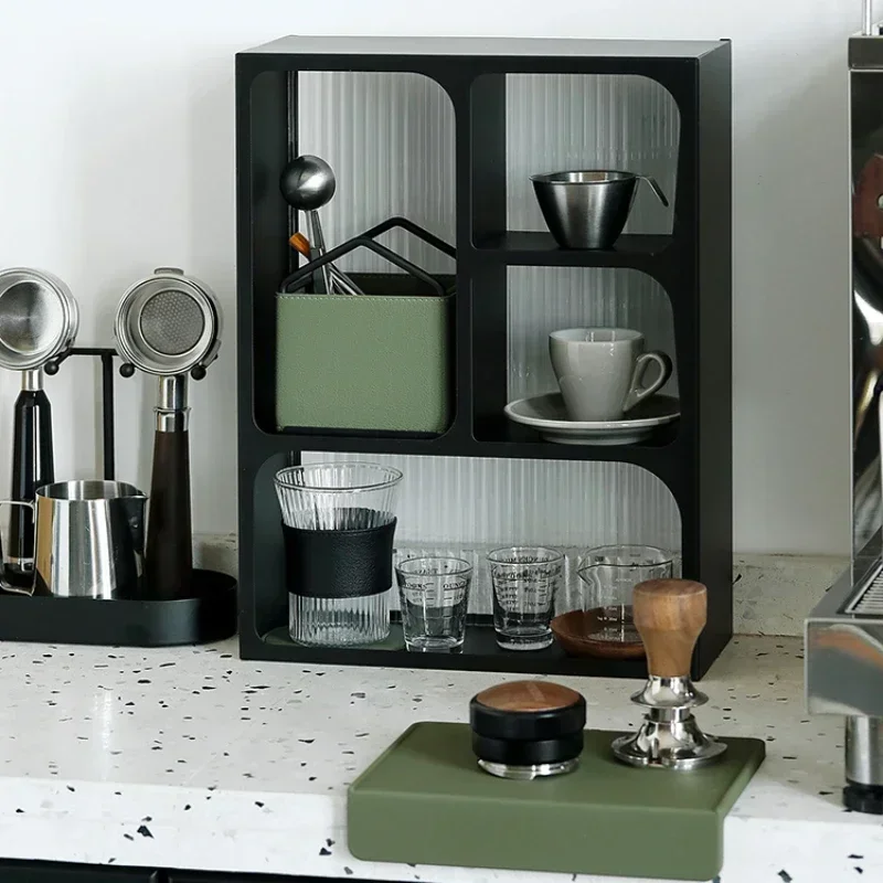 

Entryway Light Luxury Organizer Shelves Modern Minimalism for Home Perfume and Household Gadgets Shelf Stylish Display Unit