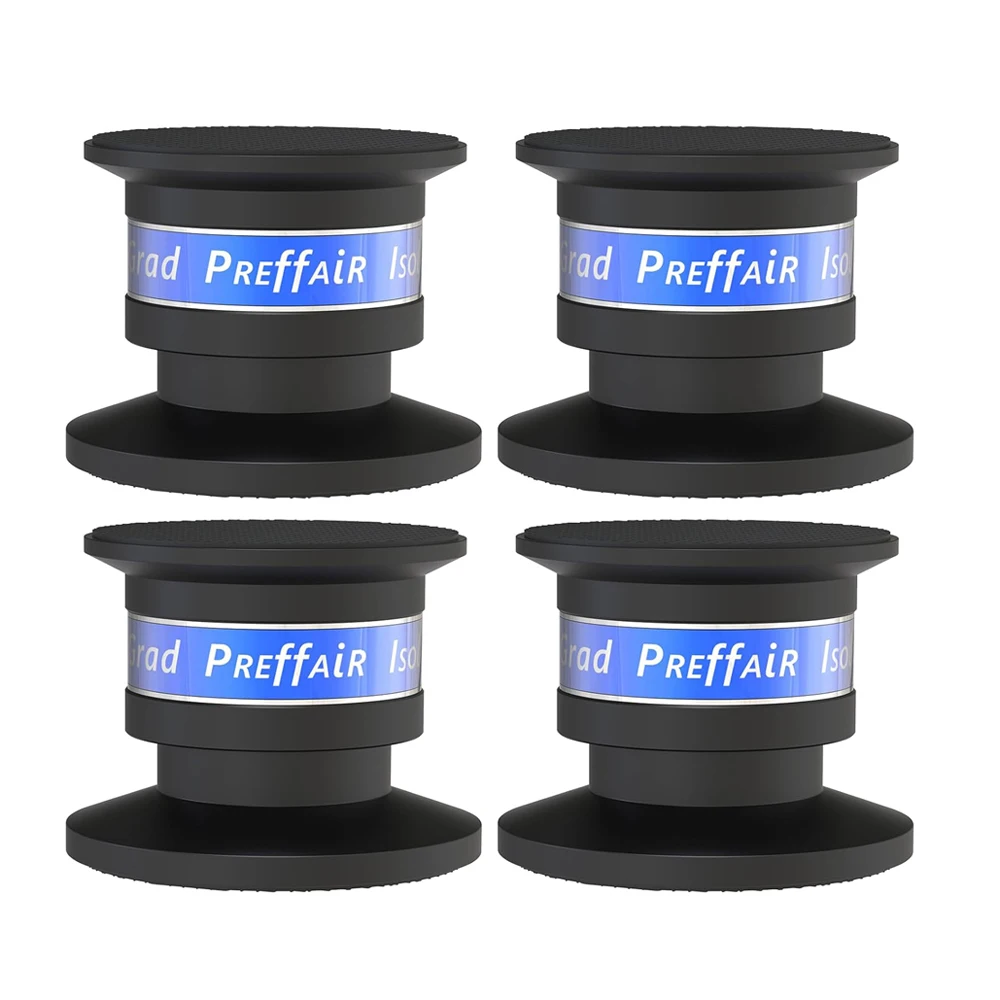 

4Pcs High Quality Preffair SP4533B Aluminium Black/Silver Shockproof Spike+Pad Isolation Stand HiFi Amplifiers