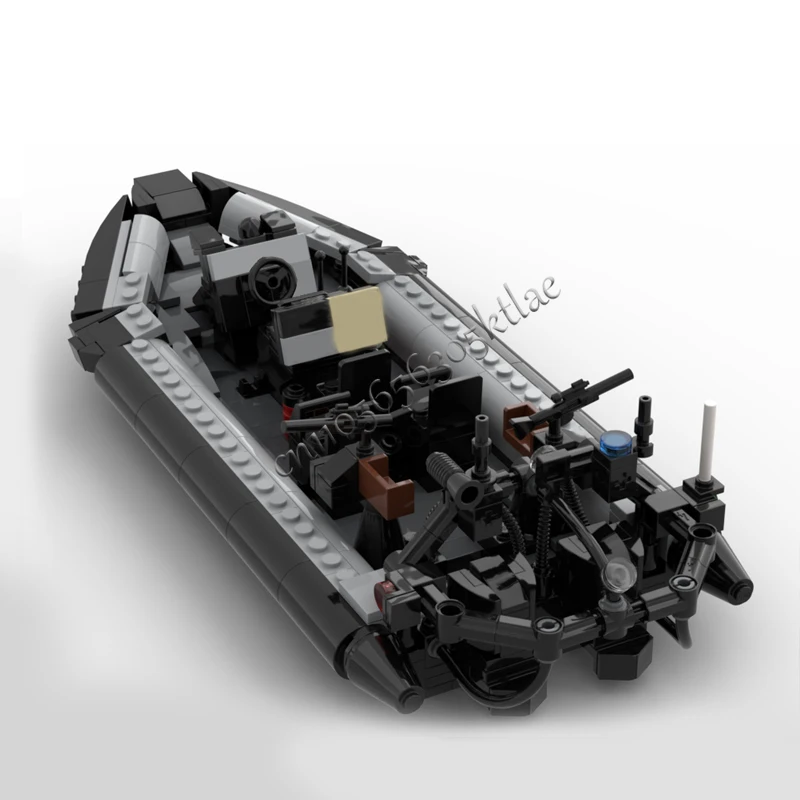 442ピース MOC カスタマイズ 有名なアークティック24 RHIB ブリックヘッドモデル DIY クリエイティブパズル 誕生日漫画アニメフィギュアおもちゃ ディスプレイギフト