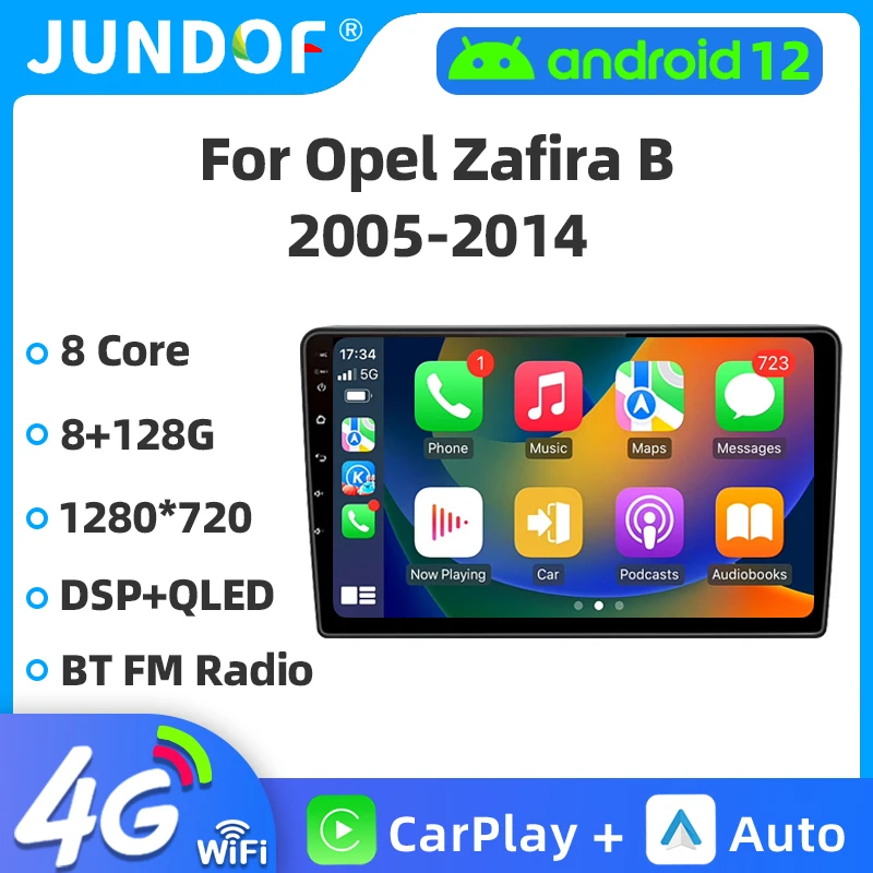 

Android 13 6+128G Carplay Radio For Opel Zafira B Astra H 2005-2014 Car Multimedia GPS Navigation Audio Video Stereo 4G Player