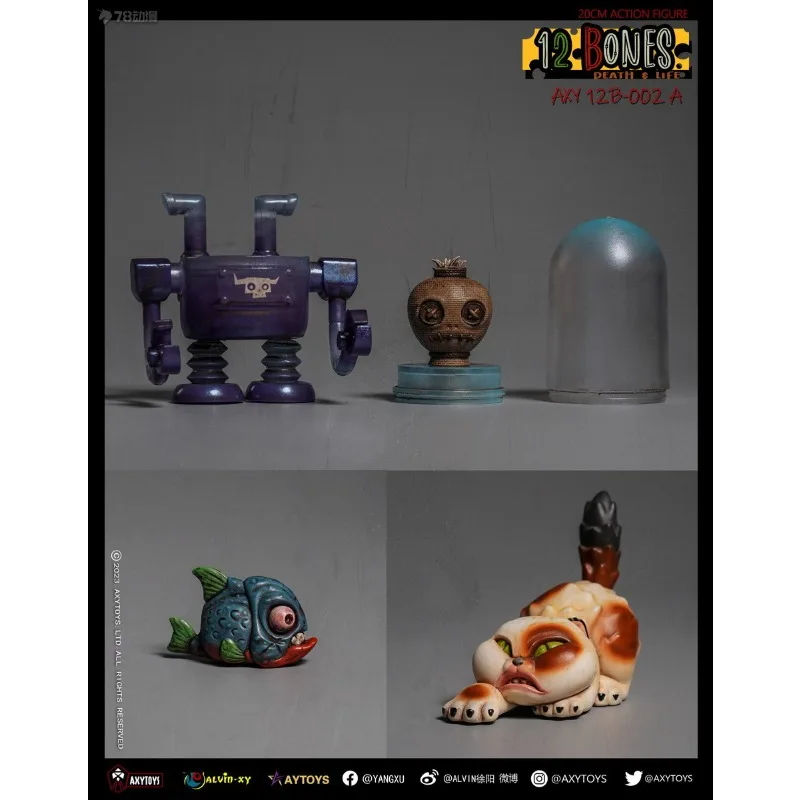 AXYTOYS オリジナル 1/12 モバイルドールシリーズ 12bones 牛アニメアクションフィギュア模型玩具グッズモデル装飾品ギフト男の子のための