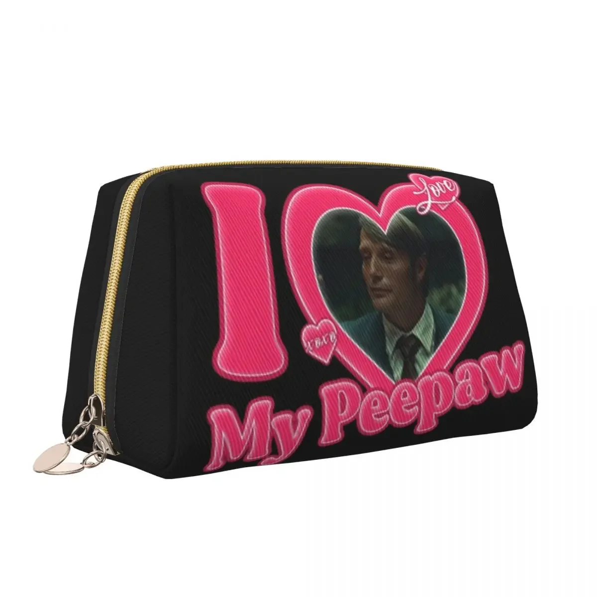 I Love My Peepaw Mads Mikkelsen Cosmetic Bag Women Cute Big Capacity Hannibal Makeup Case Beauty Storage Toiletry Bags