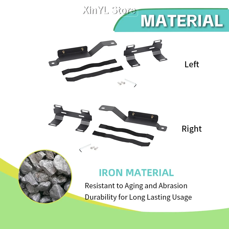 Picture 5: Iron Interior Front Seat Under Fire Bracket for Jeep Wrangler JK 2007-2017  Car Accessories