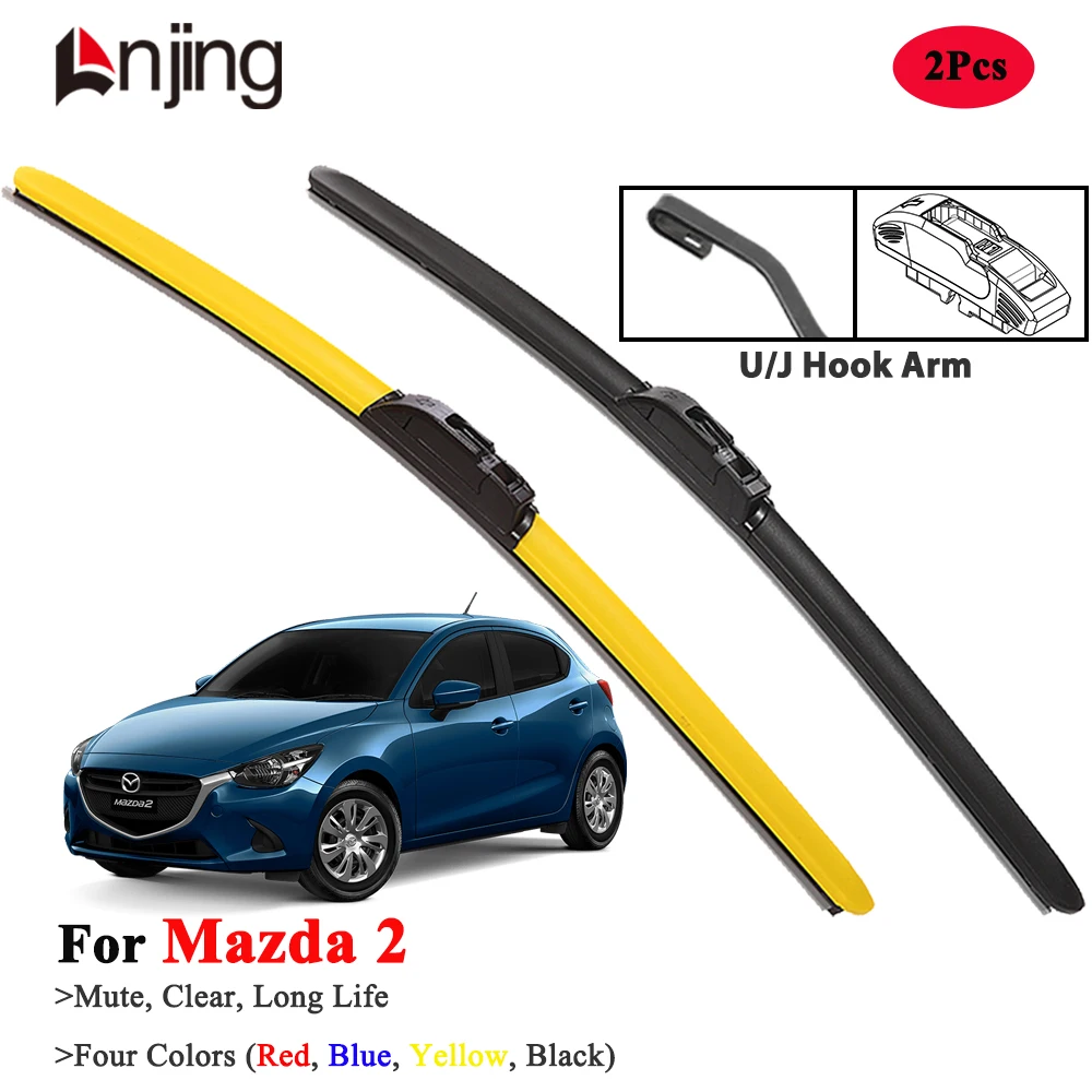 

LNJING Wiper Blades For Mazda 2 2003-Now
