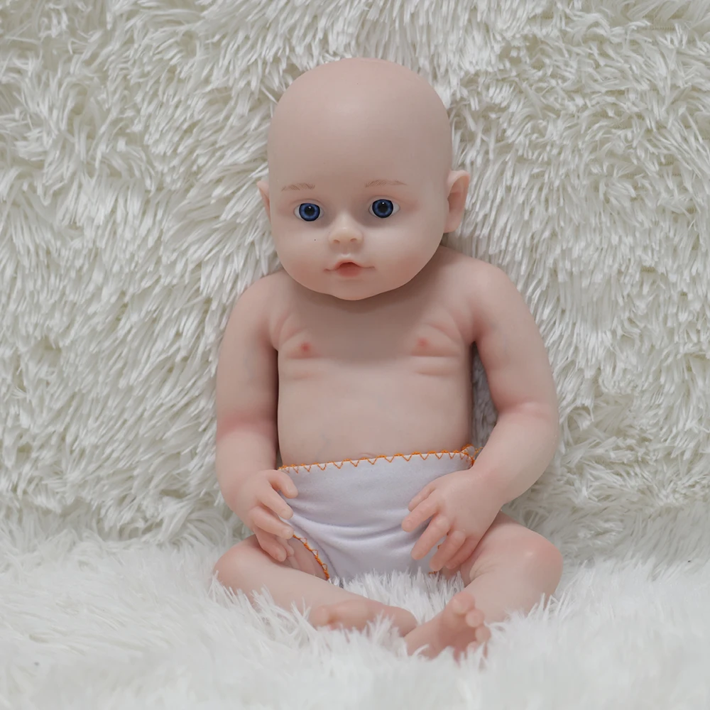 COSDOLL 45 cm 2,55 kg full body siliconen reborn poppen ogen geopend Bebe reborn realistische babypop speelgoed met kleding verjaardagscadeautjes