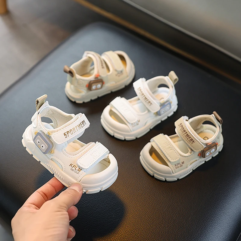 

Toddler Beach Shoes Toes Capped Hook&loop Baby Walking Shoes Casual Versatile 2026 Summer New Boys Girls Sandals Trendy Comfort