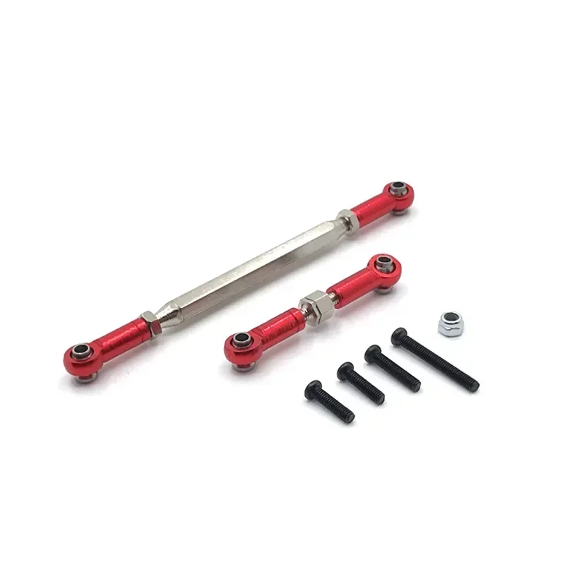 Metal Adjustable Steering Linkage Servo Link Pull Rod Turnbuckle for MN D90 D99 MN-90 FJ-45 1/12 RC Car Crawler