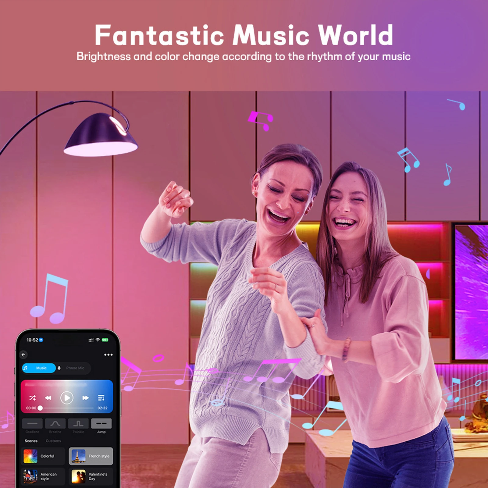 スマートWi-Fi対応電球2個入り。リモコン操作、音声操作、 - Lighting のレビューと価格