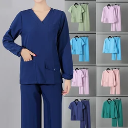 Combinaison Médicale Chirurgicale pour Femme, Ensembles de Gommages UC, Uniforme d'Hôtel, de Toilettage pour Animaux de Compagnie, Manteau, Pantalon et Veste