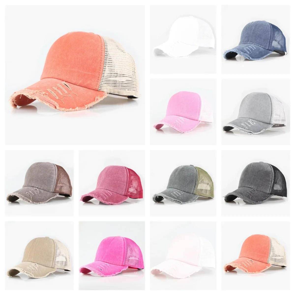 Retro Baseball Cap Women Men Snapback Cap Female Male Visors Sun Hat Cotton Trucker Hats Fashion Sunscreen Sport Cap Hip Hop Hat