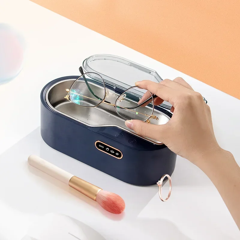 450ML Ultrasonic Cleaner Vibration Wash Cleaner High Frequency Washing Jewelry Glasses Watch Small Ring Clean Washing Machine