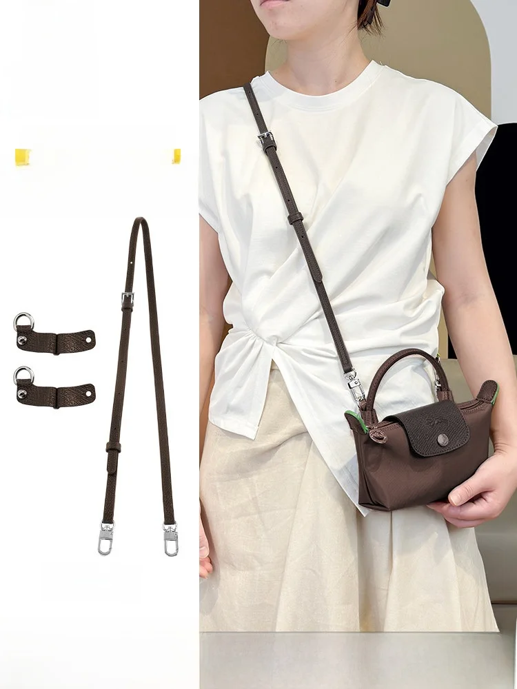 Adjustable Crossbody Dumpling Bag Strap  Shoulder Bag Converter Backpack Strap Accessory Leather Hardware Crossbody Bag