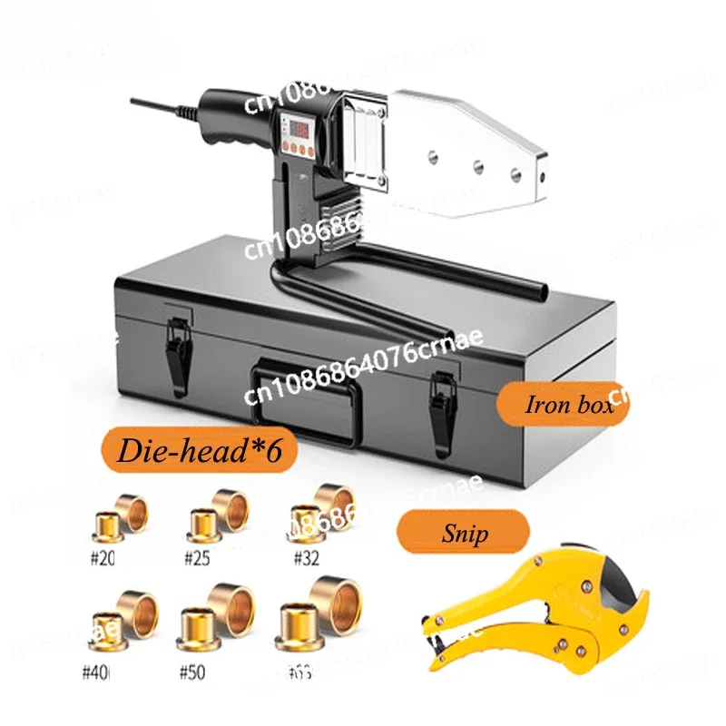 800W 1000W 220V Water Pipe Fuser AC Plug  Machine for Welding Pvc Pipe Ppr Tube Welder with Digital Display Device for Plastic