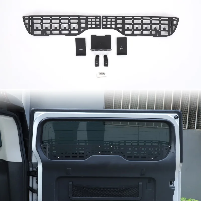 

For 2024+ Chery ICAR 03/Jaecoo J6 Tailgate Window Storage Bar Tailgate Storage Rack Organizer Aluminum Alloy Car Accessories