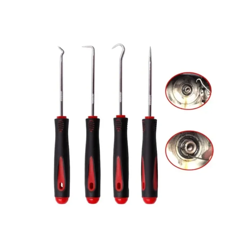 

4Pcs 160mm Pick&Hook Set Car Auto Vehicle Oil Seal Screwdrivers O-Ring Seal Gasket Puller Remover Auto&Electronics Repair Tools