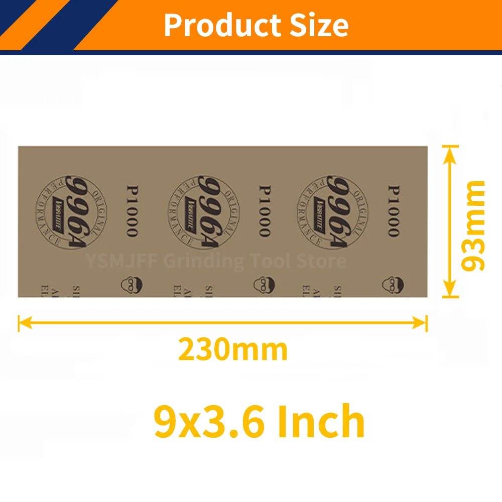20 PCS Wet Dry Sandpaper 230*93mm Sanding Sheets 60-10000 Grit Silicon Carbide Waterproof Abrasive Sandpaper for Auto Polishing