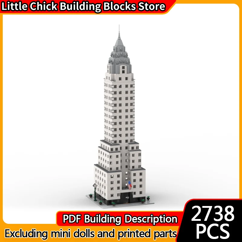 

City Street View Model MOC Building Bricks Skyscraper Building Modular Technology Children Holiday Gifts Assemble Toys Suit