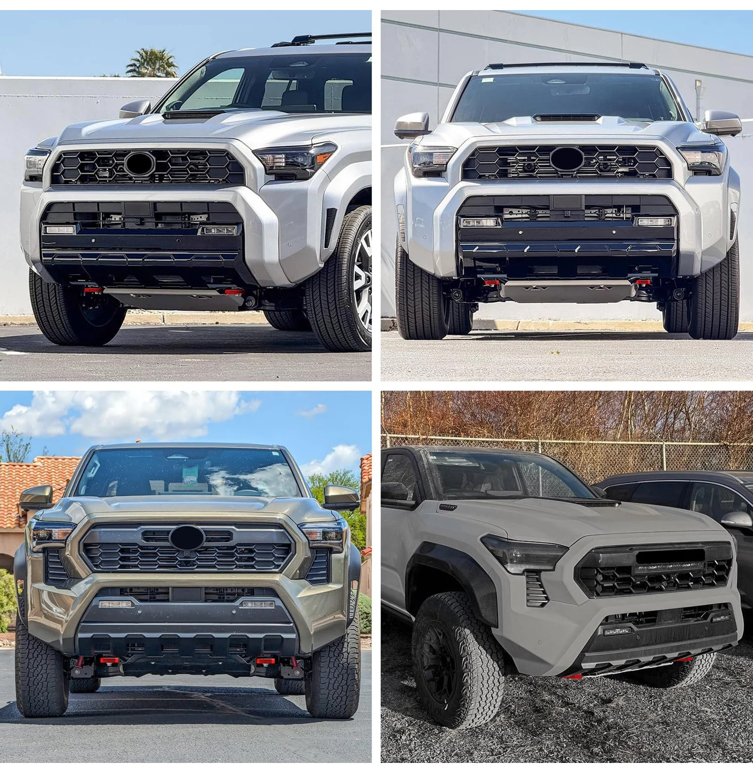 زوج خطافات سحب أمامية من الألومنيوم لسيارة Toyota Tacoma (الجيل الرابع) 2024-2026/ 4Runner (الجيل السادس) 2025-2026/ Land Cruiser 250 2024-2025
