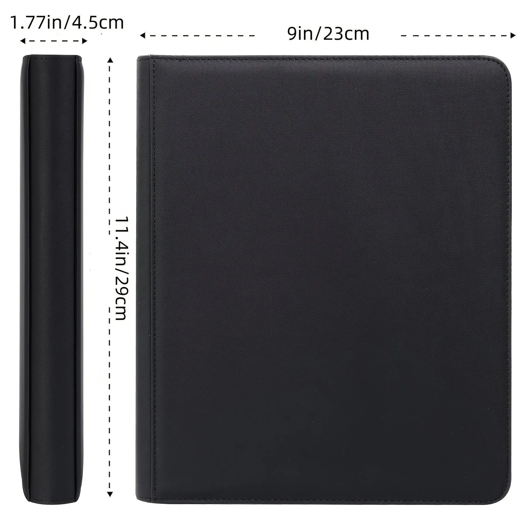 4-Pocket Zippered Card Binder 128 Slot for Yu-Gi-Oh! MTG Pokemon TCG Card Binder, Premium Portable Trading Card Album Collection