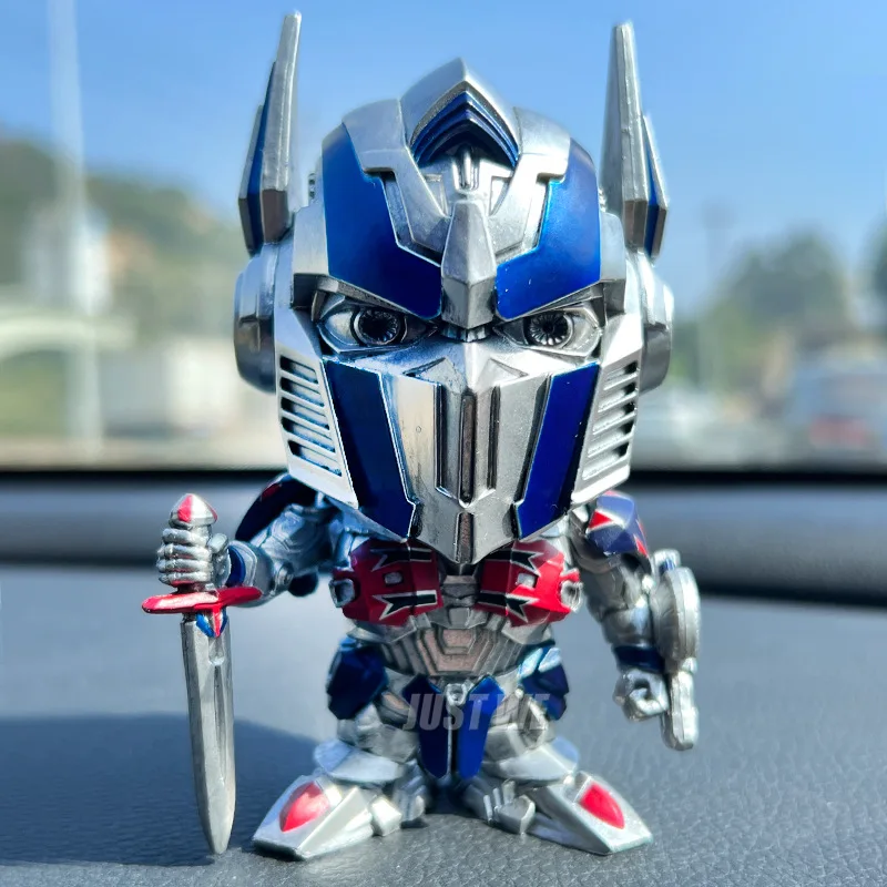 Transformers Model Ornament Optimus Prime Megatron Hound Car Doll Bobble Head Toy Desktop Decoration Holiday Gift